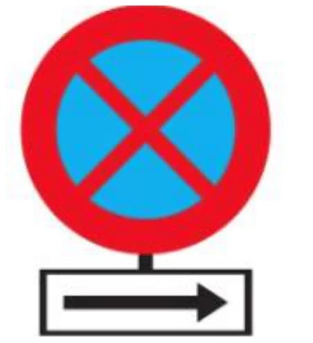 Biển báo trong câu hỏi mẫu